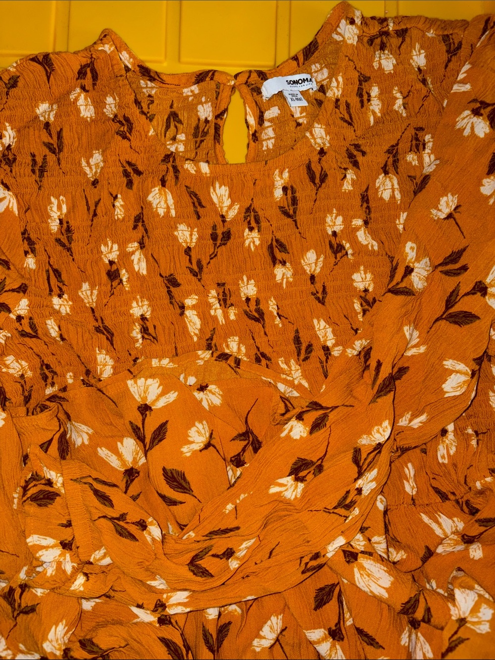 Sonoma Maternity Smocked Peasant Dress
